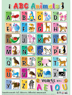 โปสเตอร์ความรู้ ABC Animals No.068