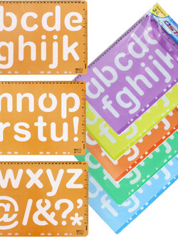 3 inch Letter a-z and Symbol Template Rulers