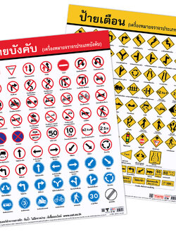 โปสเตอร์ความรู้ เครื่องหมายจราจร
