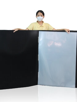 แฟ้มห่วงปกสีดำ ใส่เอกสารขนาด 27x41นิ้ว พร้อมไส้แฟ้ม 10ซอง