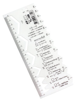 ไม้บรรทัด Graphic 7.3x19ซม. TL-100