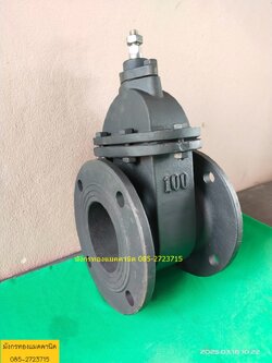 ประตูน้ำเหล็กหล่อ ขนาด 4 นิ้ว วาล์วทองเหลือง