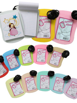 สมุดเขียน มินิโน้ต พร้อมป้ายคล้องคอ 7.5x10 ซม.