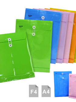 ซองพลาสติก ผูกเชือก สีเงา