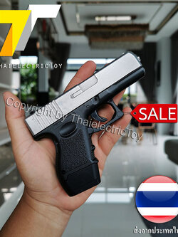 ปืนอัดลมเหล็ก จิ๋ว G.16 สีทูโทน ชักยิงทีล่ะนัด ลำกล้องยาว 5.5 นิ้ว หนัก 300 กรัม ใช้ลูกกระสุนพลาสติก 6 มิล