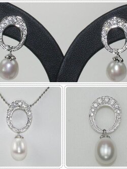 ชุดเซ็ตตัวเรือนไข่มุกแท้