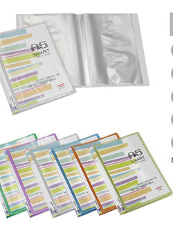 แฟ้มแคตตาล็อก A5 Smart Display ปกใส มีช่องใส่หน้าปก