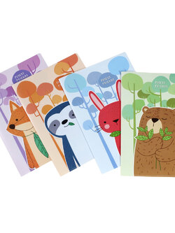 แฟ้มซอง A4 พิมพ์ลาย Animal Forest Friend