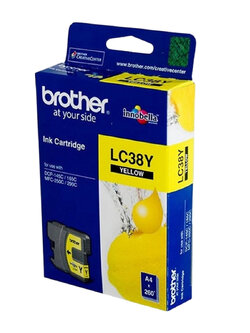 ตลับหมึกอิงค์เจ็ท BROTHER LC-38Y - สีเหลือง
