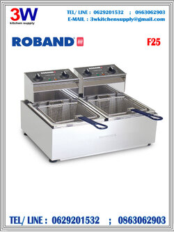 F25 ROBAND Counter top fryer 2 Tank เตาทอดไฟฟ้าขนาด 5 ลิตร + 5 ลิตร