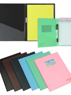 Conference Folder with Notepad and Pen Holder