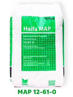 NH4H2PO4 Monoammonium Phosphate MAP ปุ๋ยเกล็ด Haifa MAP (12-61-0) บำรุงรากฝอยและช่อดอก บรรจุ 25 กิโลกรัม