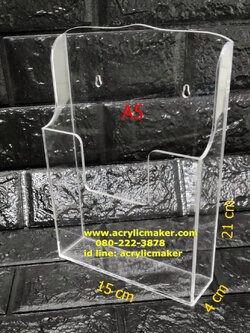 กล่องโบชัวร์ติดผนัง ขนาดใส่กระดาษ A5