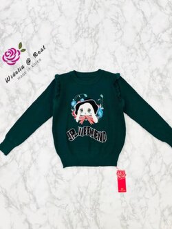 Korea Sweater เสื้อกันหนาวลายน้องกระต่ายสุดน่ารัก