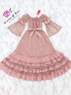 Korea Maxi Dress แม็กซี่เดรสแสนสวย [ชมพู ]