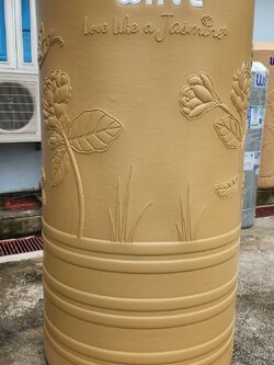 แทงค์น้ำ Earth(เอิร์ท) WAVE สีบราวน์ 1000 ลิตร /2000 ลิตร ส่งทั่วประเทศ /รับประกัน 15 ปี