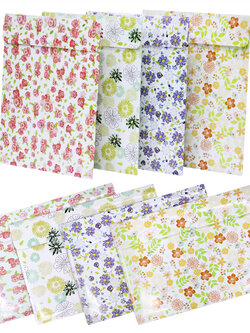 ซองกระดุม A4 ลายฟลาวเวอร์อาร์ต