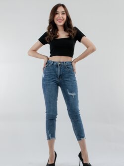 กางเกงยีนส์ขาลอย ผู้หญิง