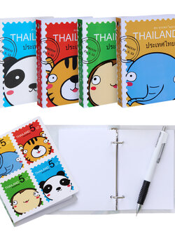 สมุดเขียนบันทึก 2 ห่วง ปกพลาสติก ลายMy Story แสตมป์