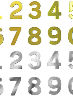 แผ่นตัวเลข สูง 1.5 นิ้ว 0-9