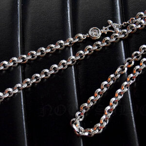 สร้อยคอเงินแท้ ลายโซ่กลมสลักอักษร NOTE SILVER Sterling Silver 925 ยาว 26" NSNL2596