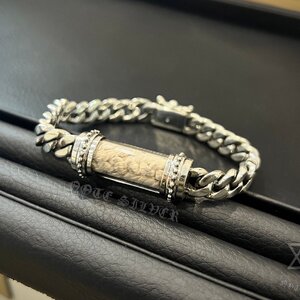 สร้อยข้อมือตะกุตเงินแท้NSSV3250