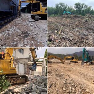 รถแม็คโครรับจ้างวางท่อ โทร 098-4693941 แม็คโครให้เช่า ขุดสระ วางท่อ ถมที่ รื้อป่า แย๊กปูน ทุบปูน ทำรั้ว วางเสา