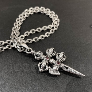 จี้วัชระเงินแท้ ปลายหอกแหลม Sterling Silver 925 NSPD2370