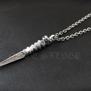 จี้เงินแท้ รูปทรงกริชมังกร Sterling Silver 925 NSRG2412