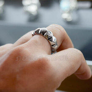 แหวนเงินแท้ กราฟฟิกเวคเตอร์ Vector Sterling Silver 925 NSRG1614