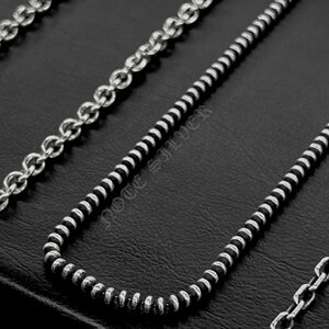 สร้อยเงินแท้รุ่นบอลทรงรี ความยาว 26'' sterling silver 92.5 NSNL2668