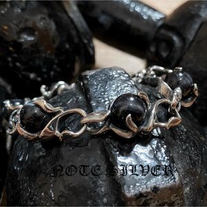 สร้อยข้อมือเงินแท้ ประดับหิน Blue Tiger Eye Sterling Silver 925 NSBL2756