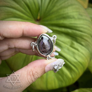 เลี่ยมพลาสติกกันน้ำ และจับขอบผ่าหวายเงินแท้ Sterling Silver 925 NSSV3434