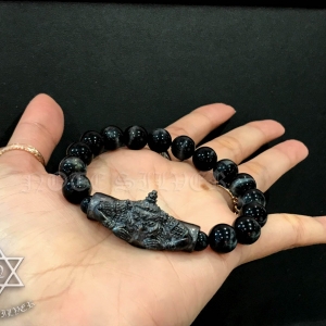 ตะกรุดพระราหู หลวงพ่อน้อย และข้อมือไทเกอร์อายส์ 10MM NSBL2203