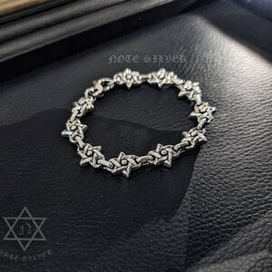 ข้อมือเงินแท้ลายดาว Star of David Sterling Silver 925 NSBL3287