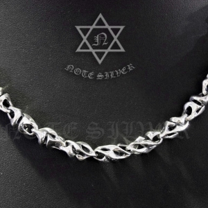 สร้อยคอเงินแท้ ลายเหล็กไหล 24" Sterling Silver NSNL1673