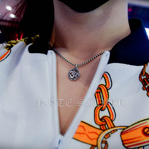 จี้เงินแท้ทรงกลมเจาะฉลุลายโอม จี้เงินแท้ Sterling Silver 925 NSPD2785