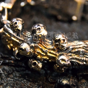 สร้อยข้อมือเงินแท้ ละลายทองแท้ 18K Gold 3g NSGD1616