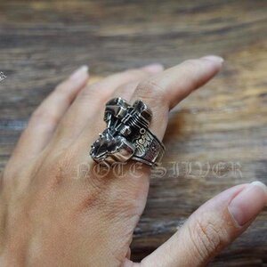 แหวนเงินแท้ เครื่องยนต์ Sterling Silver 925 NSRG1703