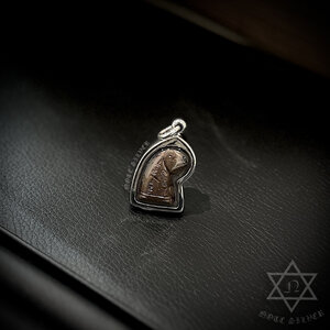 เลี่ยมกันน้ำ กรอบเงินแท้แบบเรียบ สันขอบเหลี่ยม เสือ Sterling Silver 925 NSSV3445