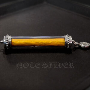 ปลอกตะกรุดเงินแท้ ห้อยตะขอ David Star Sterling Silver 925 NSBL2721