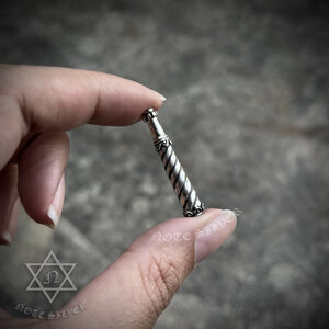 กระบองเงินแท้ กระบองเท้าเวสสุวรรณ เล็ก Sterling Silver 925 NSBD3071