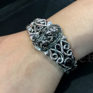 กำไลพระพิฆเนศวร รูปทรงตัวซี Sterling Silver 925 NSWB1340