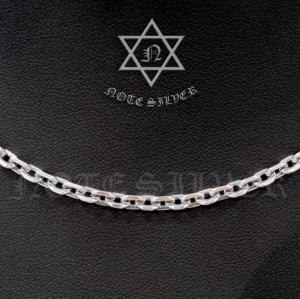 สร้อยเงินแท้ ลายคชกริต Size S ตะขอก้ามปูกลม (หมุนได้) 26" Sterling Silver 925 NSNL1821