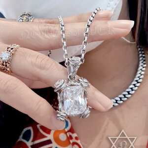 จี้ดอกกุหลาบ ฝังเพชร Note Silver 925 NSPD2129