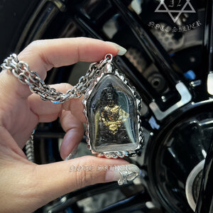 เลี่ยมกรอบเงินแท้ลายกราฟฟิก Sterling Silver 925 NSSV3392