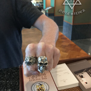 แหวนหัวกะโหลก 95 Sterling Silver 925 NSRG706