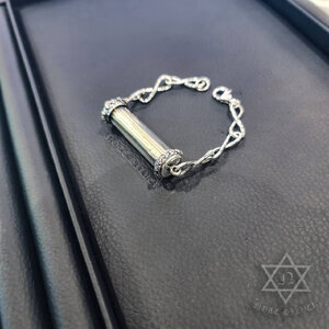 สร้อยข้อมือเงินแท้ลายอินฟินิตี้และตะกรุตลายดอกบัวเงินแท้Sterling Silver 925NSSV3305