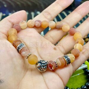 ขือมือหินดรูซี่ อาเกต (DruzyAgate) 8MM ราคาหิน NSBL2737