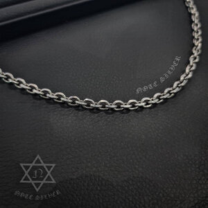 สร้อยคอเงินแท้ ฮาเลย์ตัดเหลี่ยม 5.4mm 22นิ้ว Sterling Silver 925 NSNL3283